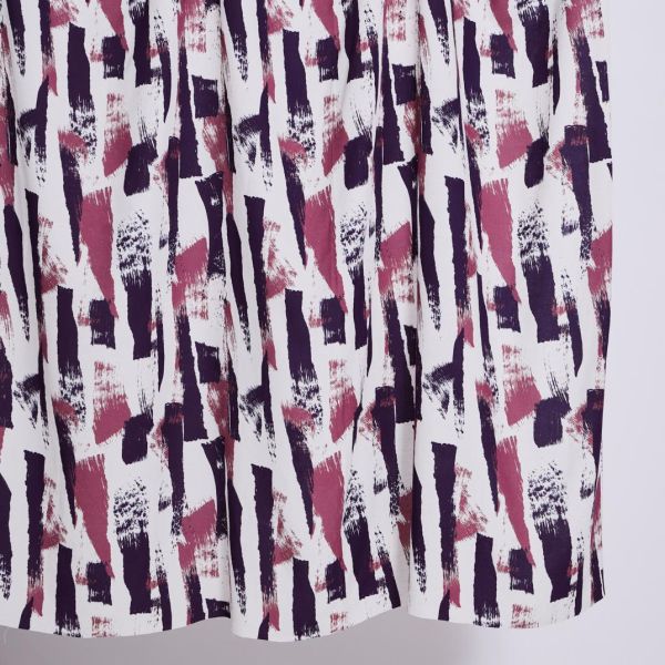 LENZING™ ECOVERO™ Viskose Leinen Crepe beere violett – Blusen & Kleiderstoff