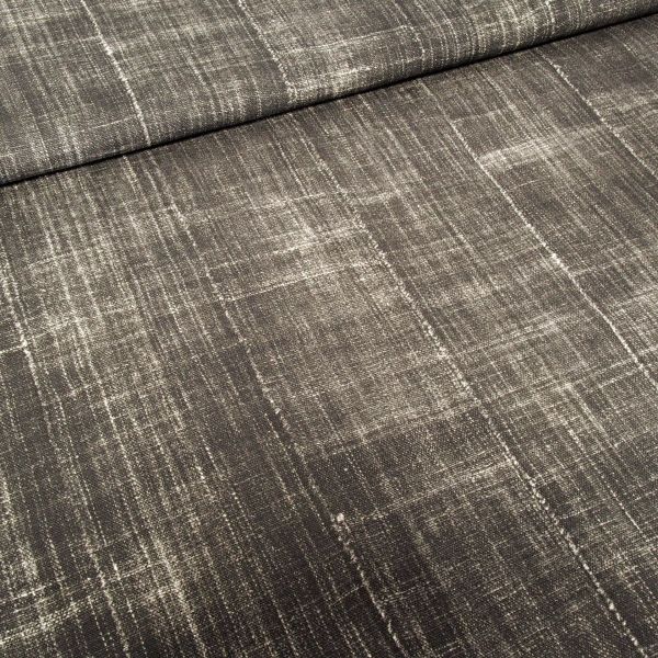 Deko Canvas BOGOTA - Struktur Optik anthrazit - 140cm Baumwolle by Swafing