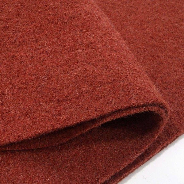 Klassischer Walkloden aus 100% Wolle rost rotbraun – Wollwalk Naomi von Swafing