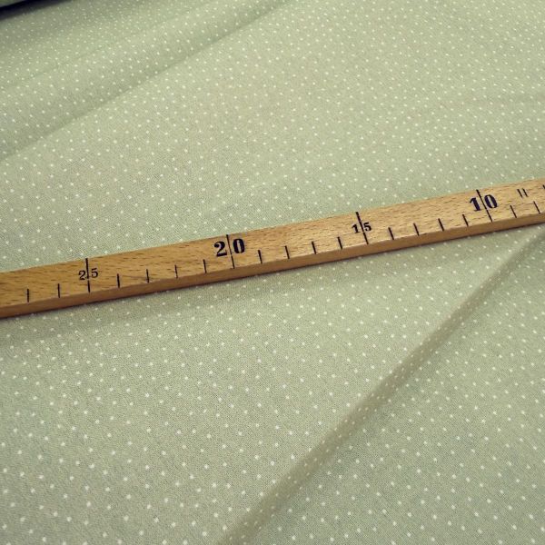 Baumwolle kleine Punkte helles grün - Serie Fehmarn von Westfalenstoffe