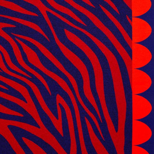 French Terry Monster rot violett - Serie Monstal by Thorsten Berger - 85cm Panel