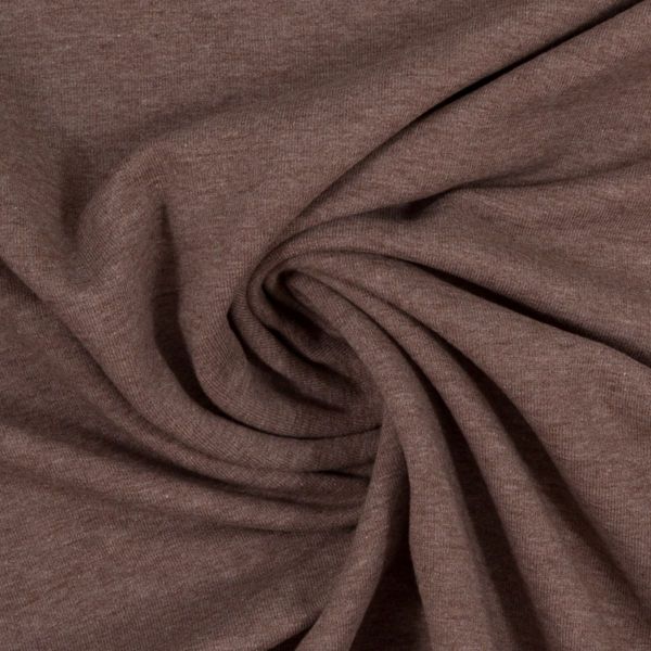 Jersey uni schlamm beige meliert - Baumwolljersey VANESSA Melange von Swafing