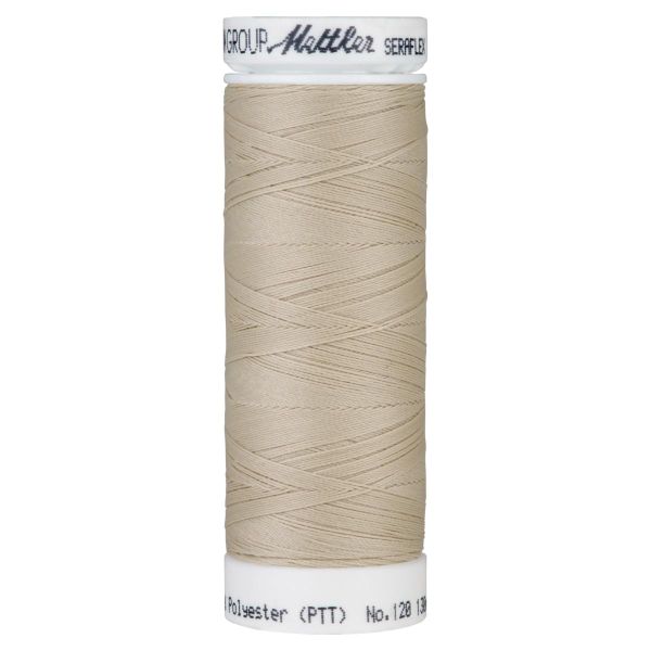 Seraflex Elastikgarn stein beige - 130m Nähgarn für elastische Nähte No.120 von Mettler