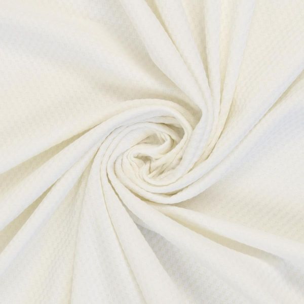 Strukturjersey Emilia von Swafing in weiß - Ökotex 210g