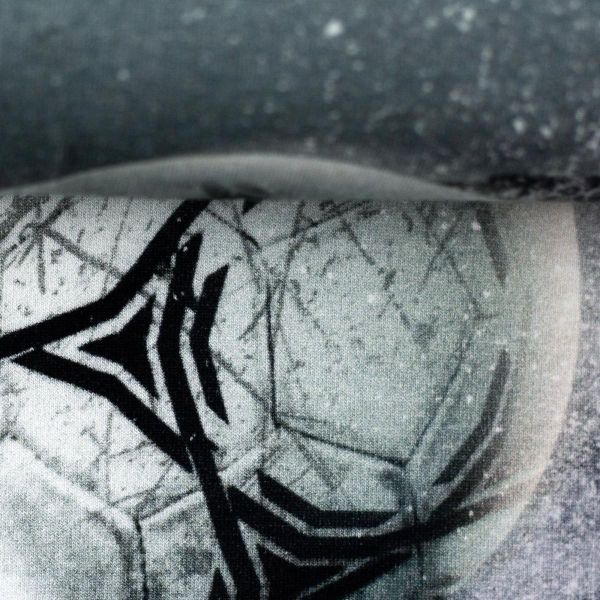 Sweat Fußball grau - Ready to Play von Thorsten Berger – 85cm Panel French Terry