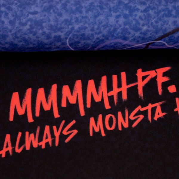 Monsta Pillow DIY Panel blau für ein Kissen • Design Thorsten Berger by Swafing
