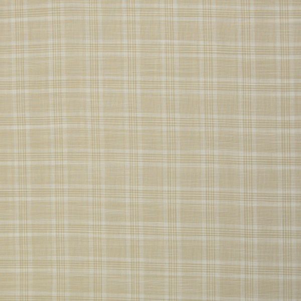 Baumwolle kariert Leinenstruktur sand beige – Serie Tina von Swafing