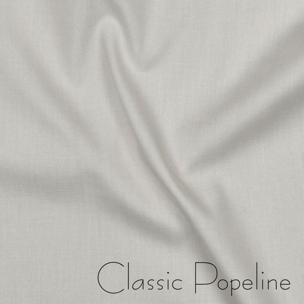 Baumwollstoff uni creme weiß - Baumwolle Popeline – Cotton Poplin ecru