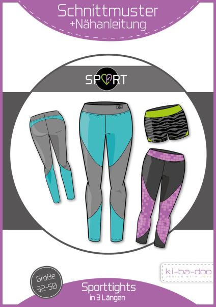 Schnittmuster SPORT Tights in 3 Längen von KiBaDoo