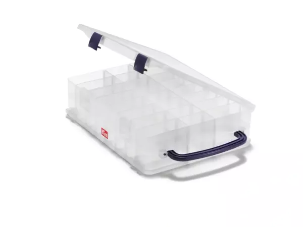 Prym Garnrollen Sortier Box mit 48 Fächern - für Garne oder Vario Creative Werkzeuge Ösen & Co