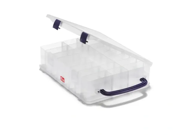 Prym Garnrollen Sortier Box mit 48 Fächern - für Garne oder Vario Creative Werkzeuge Ösen & Co