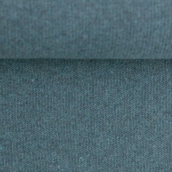 Weicher dicker Strickstoff in jeans blau – Strick Bono von Swafing