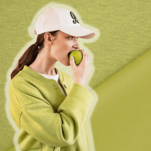 Neoprene Scuba Sweat apfelgrün aus der aktuellen Fibre Mood Kollektion