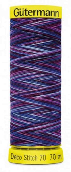 Deco Stitch 70 Multicolor Fb. 9944 - 70m Nähgarn von Gütermann - bunte Nähseide