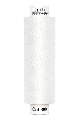 großes Rolle Nähgarn weiß Fb. 800 - 500m Gütermann Allesnäher - Toldi Nähseide