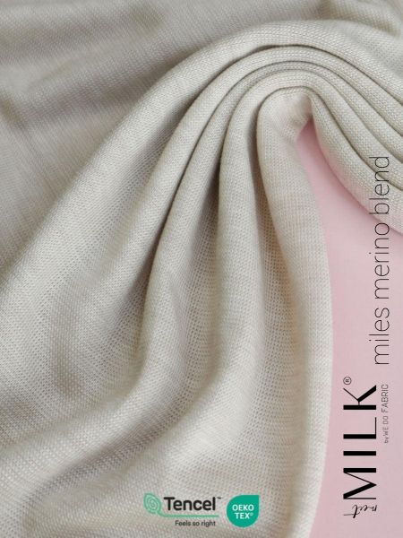 leichter Merino TENCEL™ Lyocel Strick in creme - 180g von meetMILK
