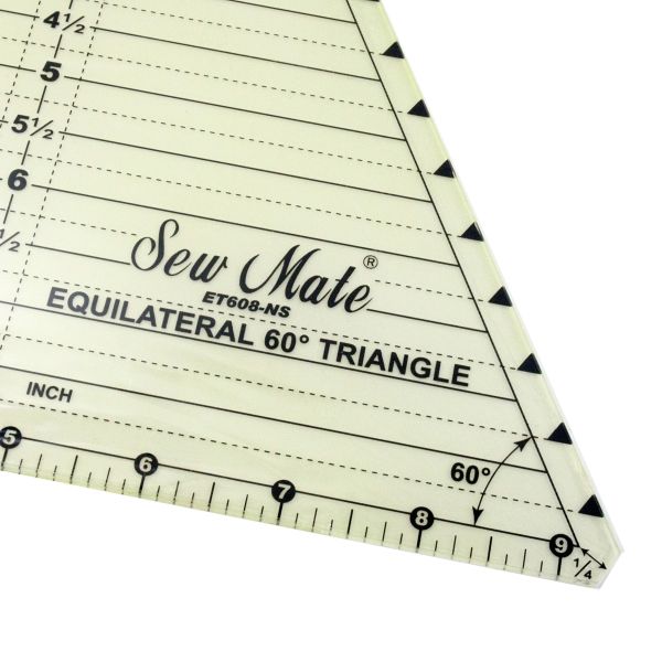 Universal Lineal Dreieck 9 x 8“ 60° – Sew Mate #ET608-NS