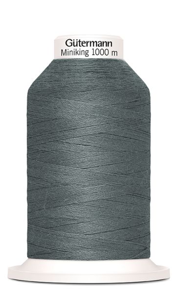 Nähgarn dunkelgrau Fb. 0701 - 1000m Miniking Allesnäher Garn von Gütermann - Nähseide für Overlock Coverlock