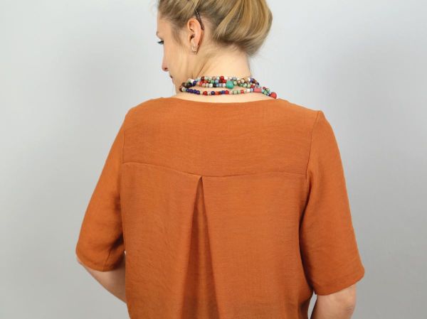 Schnittmuster FRAU YOKO • kurze Tunika mit Kellerfalte von Studio Schnittreif • Gr. XS-XXL