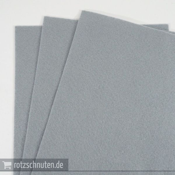 Bastelfilz grau A4 20x30cm – Folia Filz feine Wollqualität