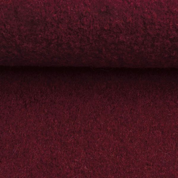 Merino aus 100% Schurwolle - Wollstoff bordeaux von Swafing Wollwalk Walkloden