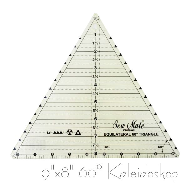 Universal Lineal Dreieck 9 x 8“ 60° – Sew Mate #ET608-NS
