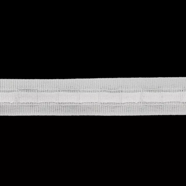 Gardinenband 25 mm mit Universalfalten weiß für eine gleichmäßige Raffung