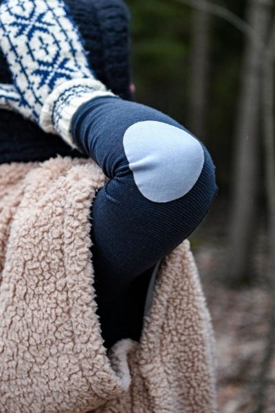 Prym x FabPatch Merino Reparaturflicken hellgrau 2 Stück
