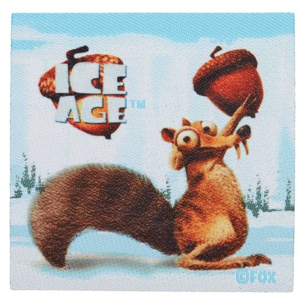 Bügelbild Ice Age Scrat Nuss - Applikation zum Aufbügeln