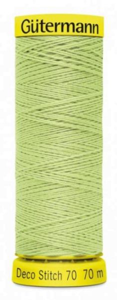 Deco Stitch 70 hellgrün - 70m kräftiges Nähgarn Fb. 0152 von Gütermann für Zierstiche und Steppnähte