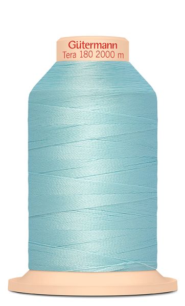 feines Overlock Garn Tera 180 hellblau Fb. 195 – 2000m Coverlock Overlockkonen von Gütermann Nähse