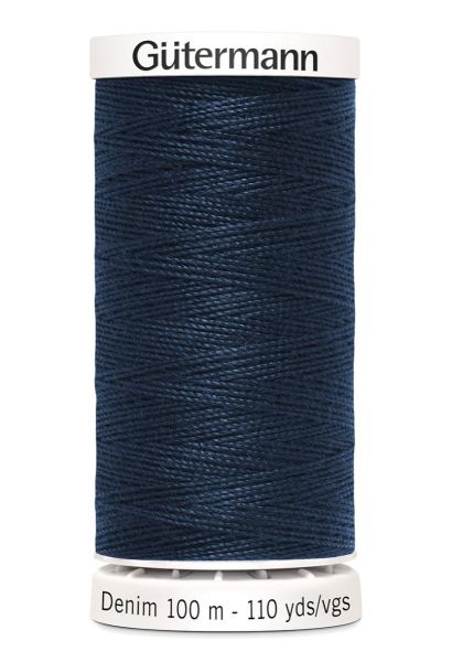 Jeans Nähgarn navy Fb. 6855 - 100m Denim Garn von Gütermann No.50 - Jeansfaden
