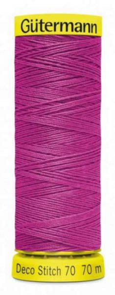 Deco Stitch 70 pink - 70m kräftiges Nähgarn Fb. 0733 von Gütermann für Zierstiche und Steppnähte