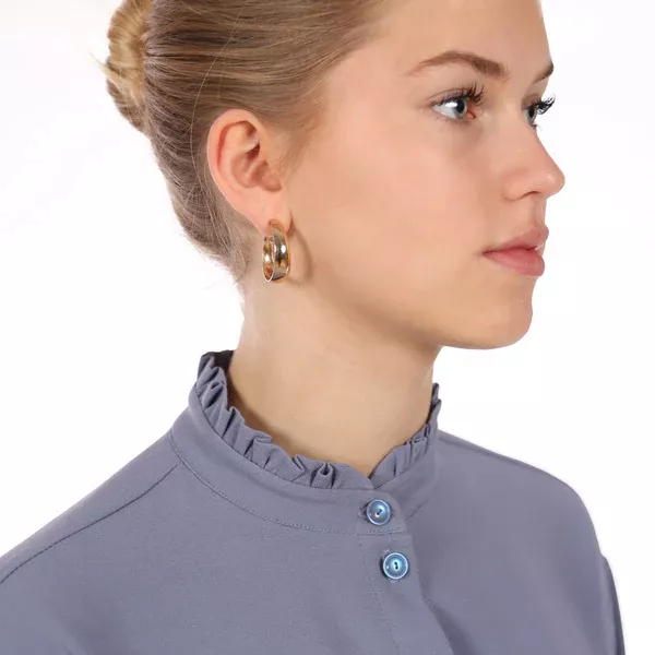 Schnittmuster FRAU LANA • Bluse mit Rüschenkragen von Studio Schnittreif • Gr. XS-XXL