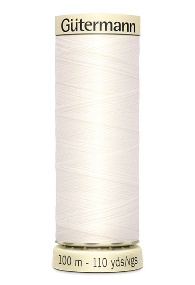 Nähgarn weiß Fb. 111 - 100m Allesnäher Garn von Gütermann - Nähseide