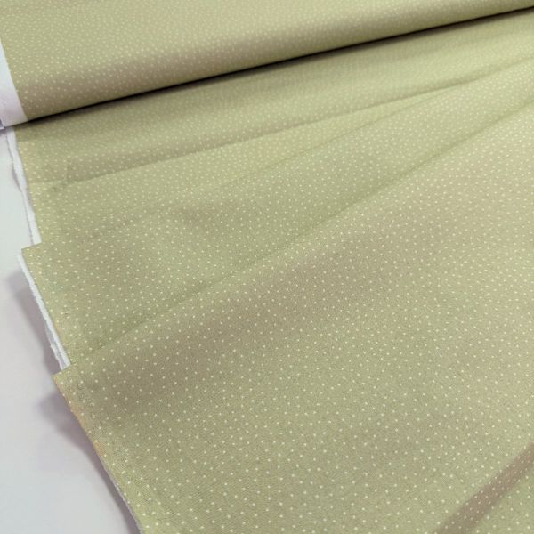 Baumwolle kleine Punkte helles grün - Serie Fehmarn von Westfalenstoffe