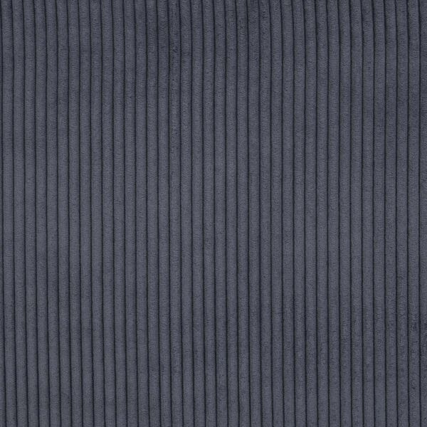 Samtcord uni dunkelgrau – robuster Breitcordstoff für Möbel & Taschen Wanja von Swafing