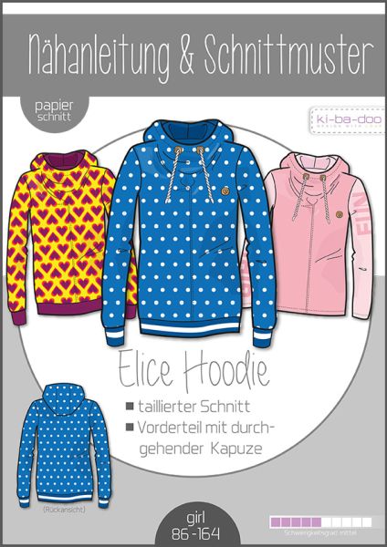 Hoodie Schnittmuster Elice von Kibadoo