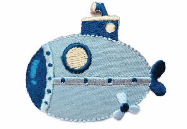 Bügelbild U-Boot maritim UBoot - Applikation zum Aufbügeln