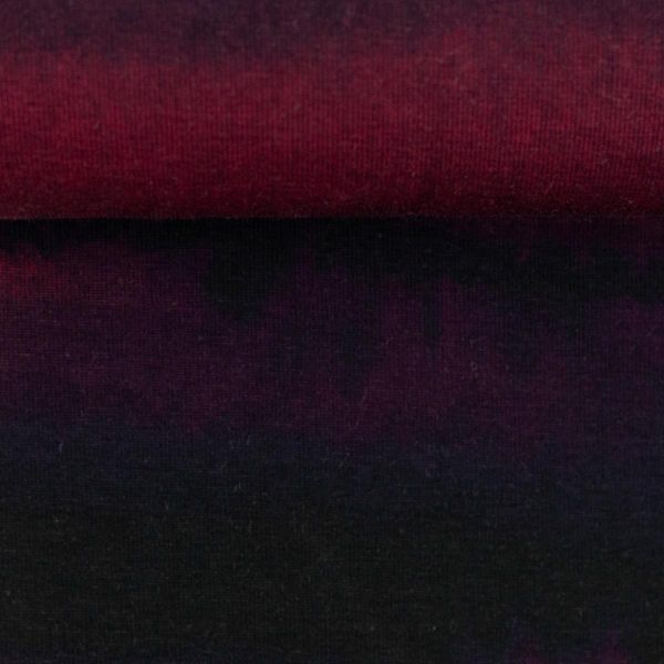 Jersey Streifen meliert rot schwarz – Serie Franjo El Piranho Feed Me by Thorsten Berger von Swafing