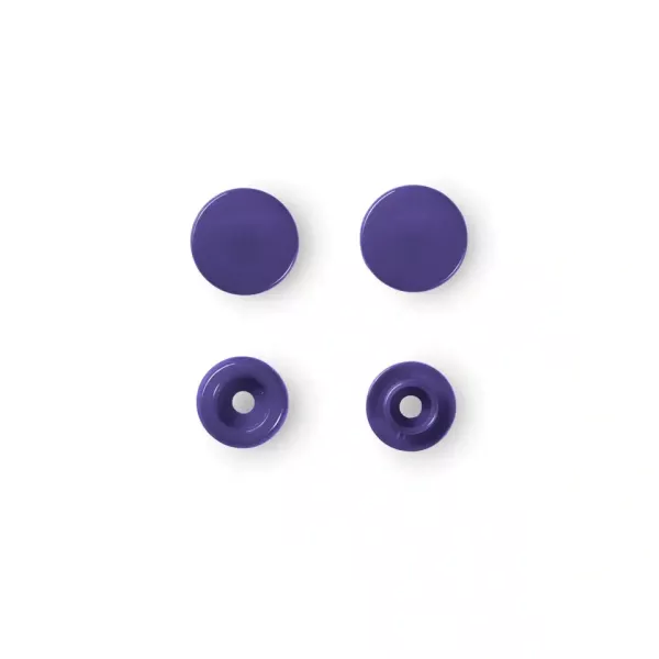 30 Prym Color Snaps – Violette Druckknöpfe (Ø 12,4 mm) für Kleidung & Accessoires