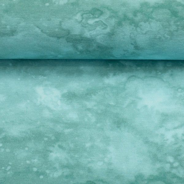Jersey Batik in Türkis Mint - Baumwolljersey von Swafing