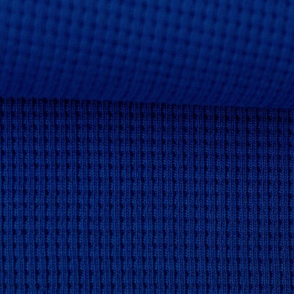 Waffelstrick mit schöner Struktur royal blau – Oslo von Swafing