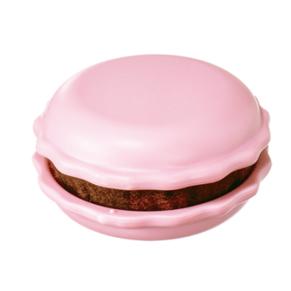 Magnetischer Nadelschärfer Macaron Himbeere - magnetisches Nadelkissen