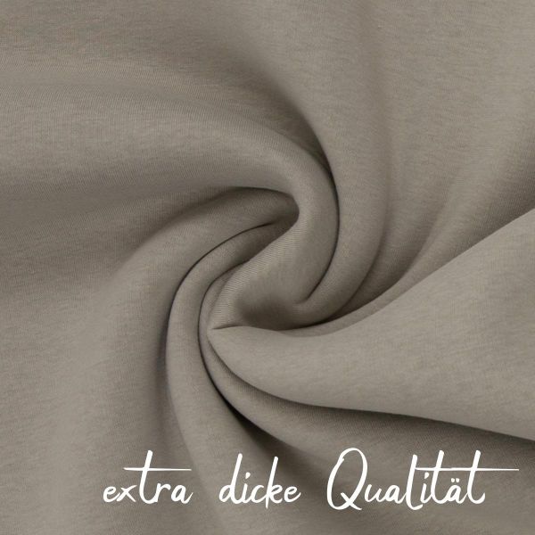 extra dicker Softsweat hellbeige taupe - kuschliger Wintersweat Hanni von Swafing