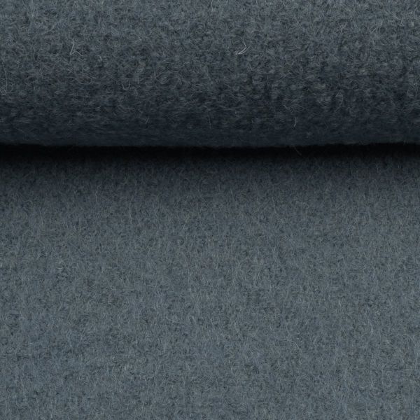 Merino aus 100% Schurwolle - Wollstoff blaugrau von Swafing Wollwalk Walkloden