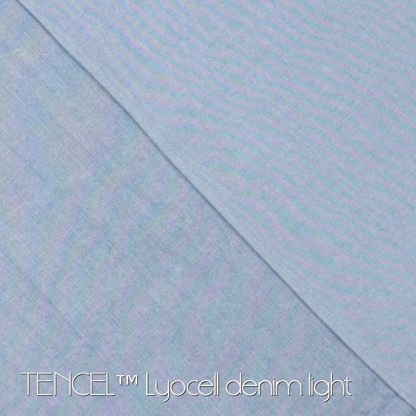Leichter weicher Jeans mit TENCEL™ Lyocell Fasern hellblau - Light Stretch Denim indigo