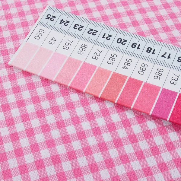 SALE - Baumwolle Vichy Karo 5mm rosa pink – Georgsdorg von Swafing