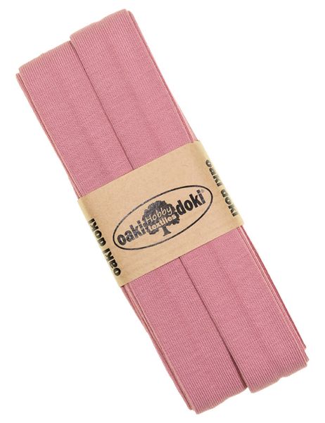 3m Elastisches Schrägband aus Jersey altrosa - Jerseyschrägband 40/20/10
