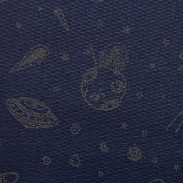 Softshell Raketen Weltall Ufo dunkelblau Reflektor Magic – reflektiert Licht im Dunkeln